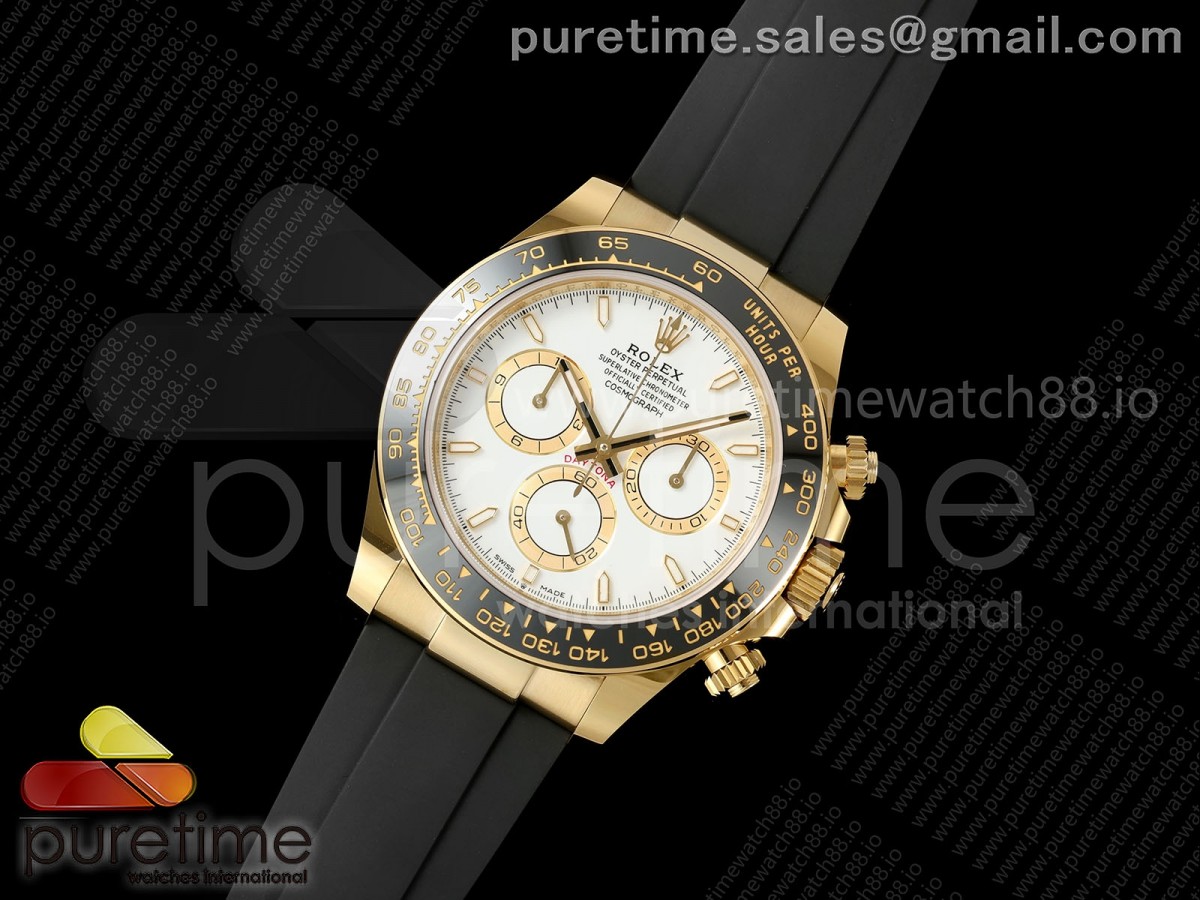 Daytona 126518 WF 1:1 Best Edition White Dial on Oysterflex Strap JH4131 (Free Sprung)