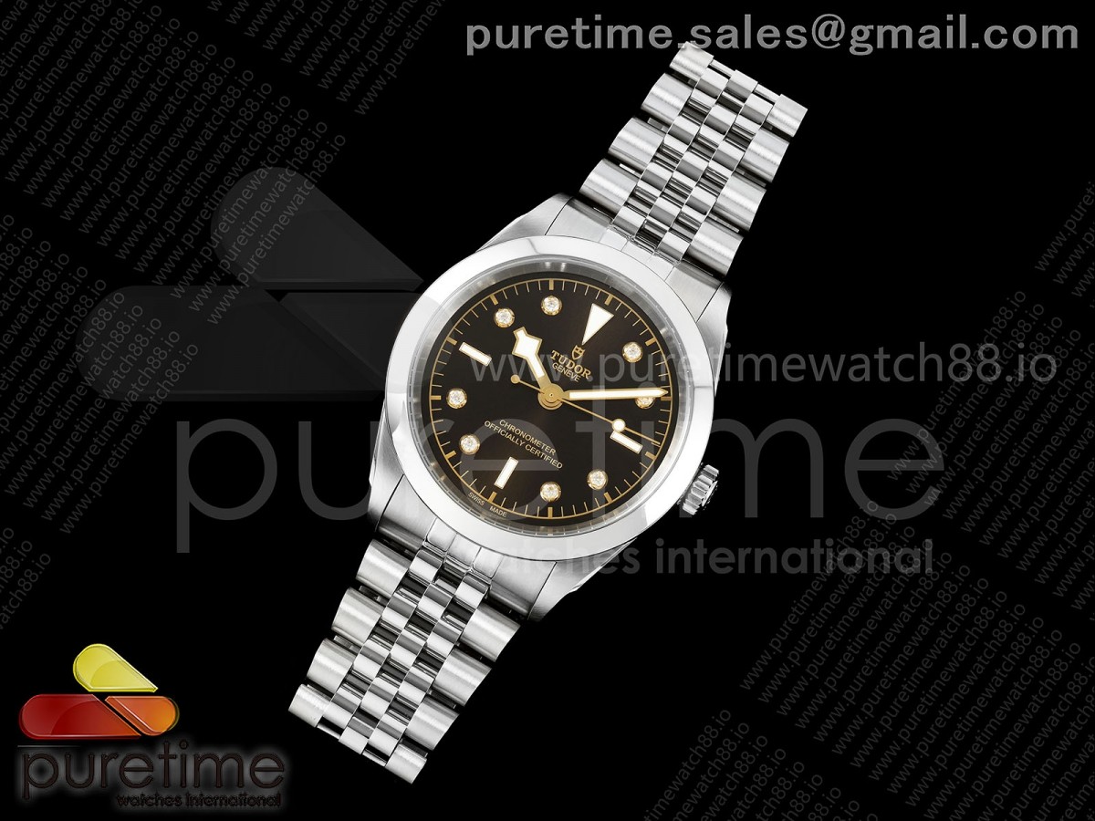 Black Bay One 41 SS HTF 1:1 Best Edition Black Diamonds Dial on SS Bracelet A26J