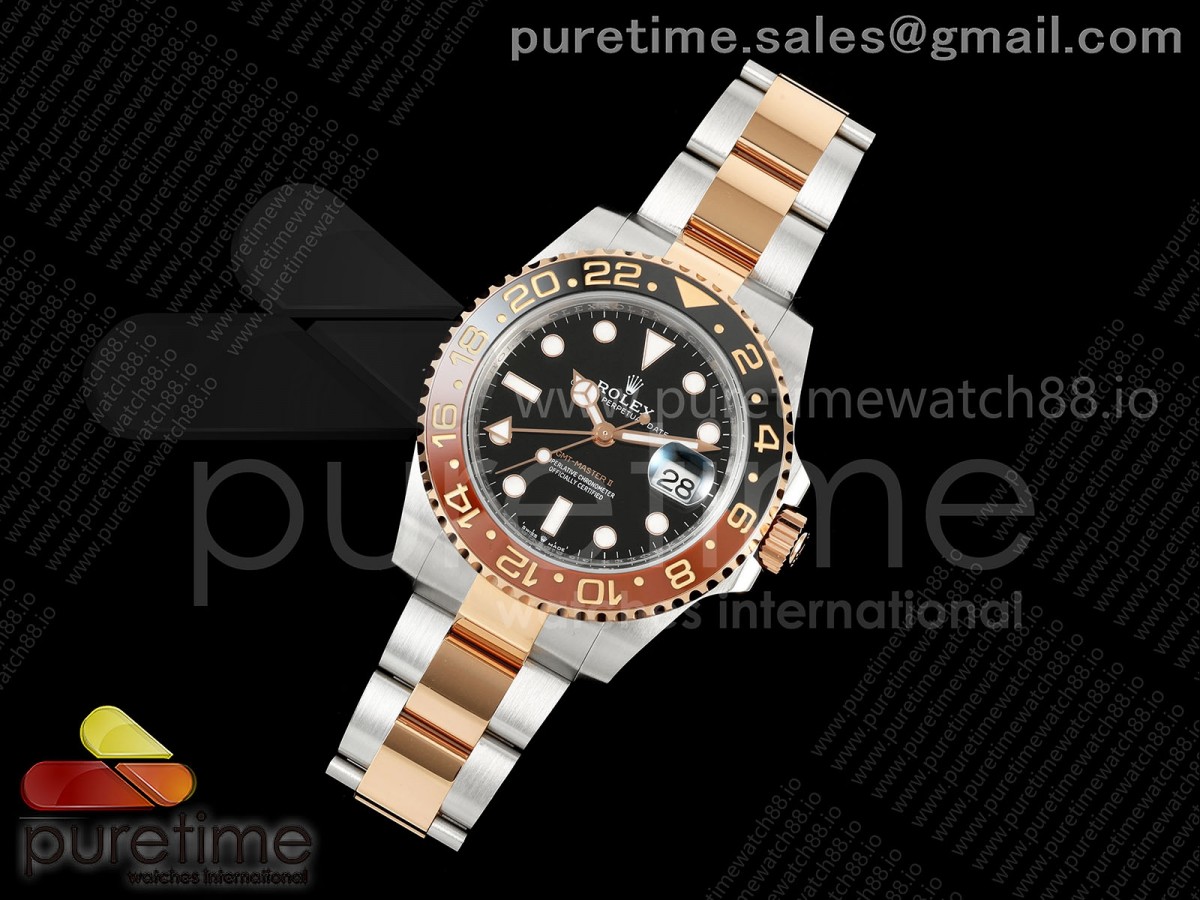 GMT-Master II 126711 CHNR Black/Brown Ceramic RCF 1:1 Best Edition JH3285