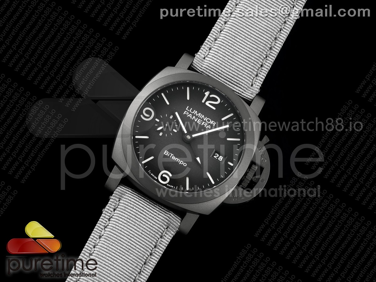 PAM1467 Luminor BiTempo Titanium DLC VSF 1:1 Best Edition P9010