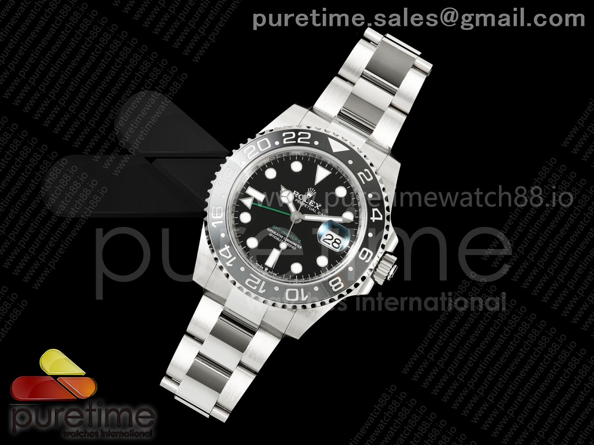 GMT-Master II 126710 GRNR Black/Gray Ceramic RCF 1:1 Best Edition on Oyster Bracelet JH3285