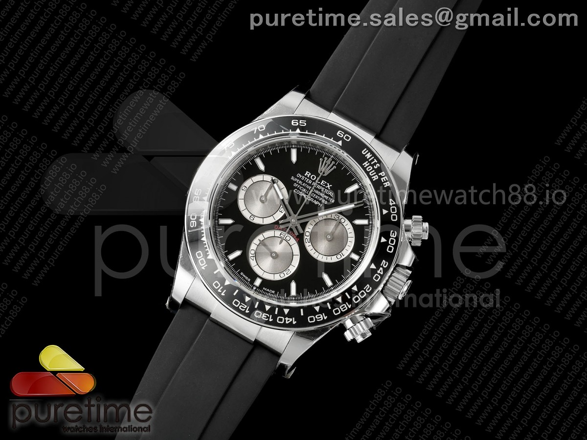 Daytona 126519 VSF 1:1 Best Edition Black/Silver Lume Dial on Oysterflex Strap VS4131v2 V2s (Weighted)