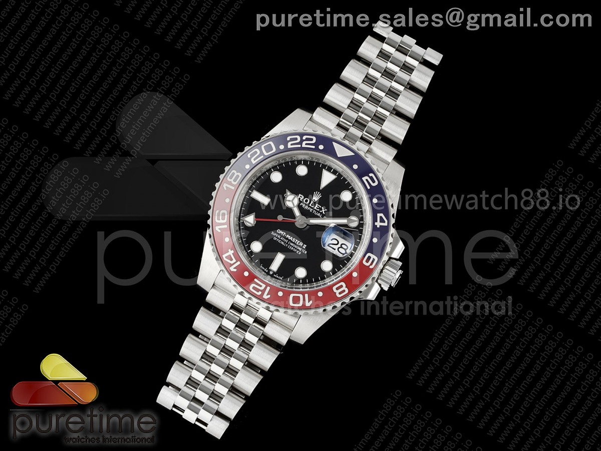 GMT-Master II 126710 BLRO 904L Steel Clean Plus 1:1 Best Edition on Jubilee Bracelet DD3285-FS