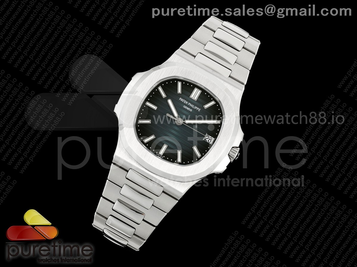 Nautilus 5711 DDF 1:1 Best Edition 2006 Blue Textured Dial on SS Bracelet DD324 Super Clone V2 (SW Dial)