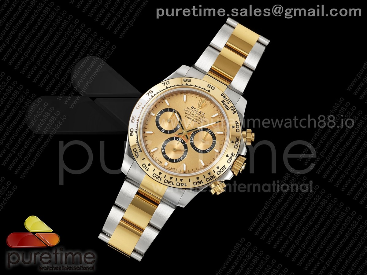 Daytona 126503 WF 1:1 Best Edition YG Dial on SS/YG Bracelet JH4131 Free Sprung (164g)
