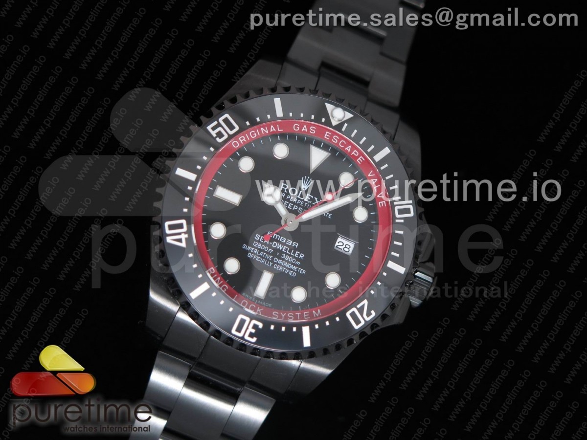 Sea-Dweller 116660 Bamford PVD VRF Best Edition Black Dial on SS Bracelet A2836 MAX
