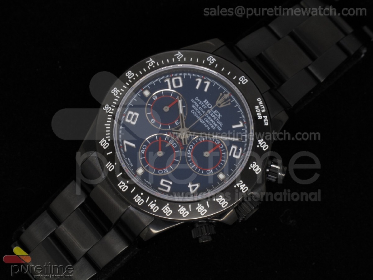 Daytona Project PVD Blue Dial on PVD Bracelet A7750
