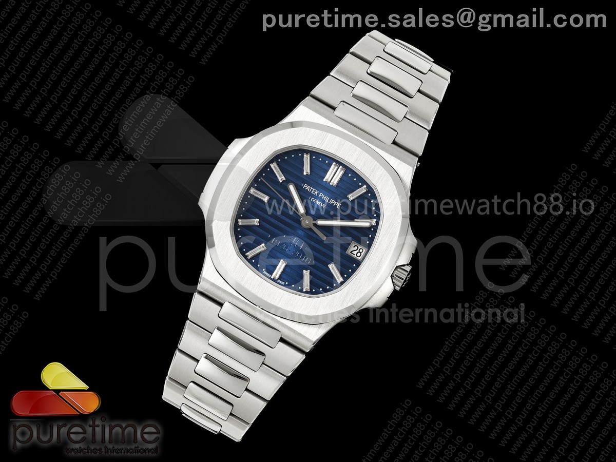 Nautilus 5711 40th Anniversary SS BBF 1:1 Best Edition Blue Dial on SS Bracelet DPB330 Super Clone