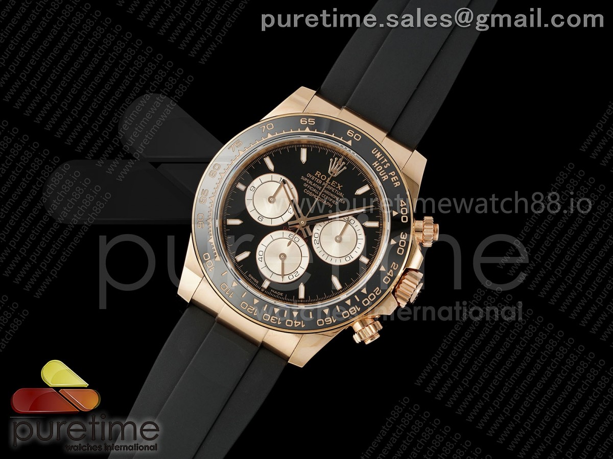 Daytona 126515 ERF Best Edition Black/RG Dial on Oysterflex Strap JH4131 (Free Sprung)