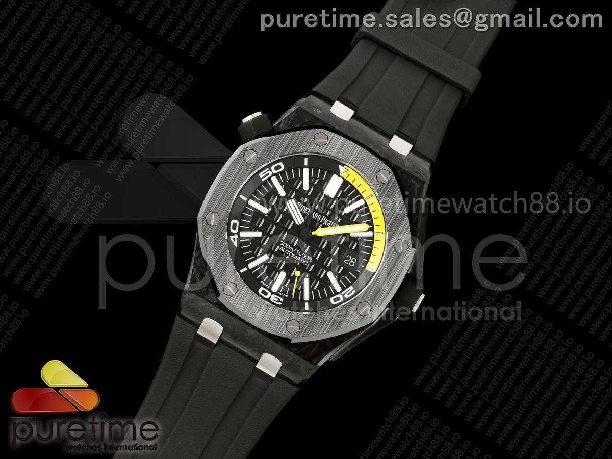 Royal Oak Offshore Diver 15706 Forged Carbon JF 1:1 Best Edition SA3120 Super Clone