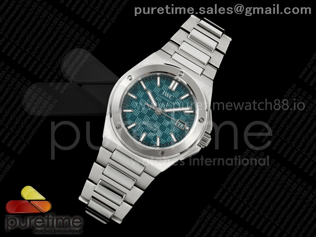 Ingenieur Automatic 40 SS MZF 1:1 Best Edition Turquoise Dial on SS Bracelet A2892