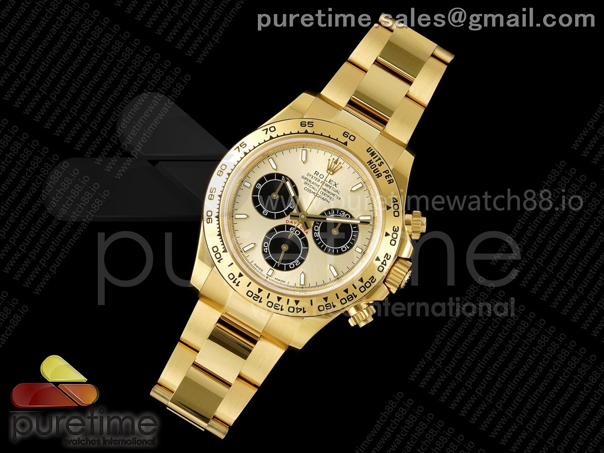 Daytona 126508 BTF 1:1 Best Edition YG/Black Dial on YG Bracelet JH4131