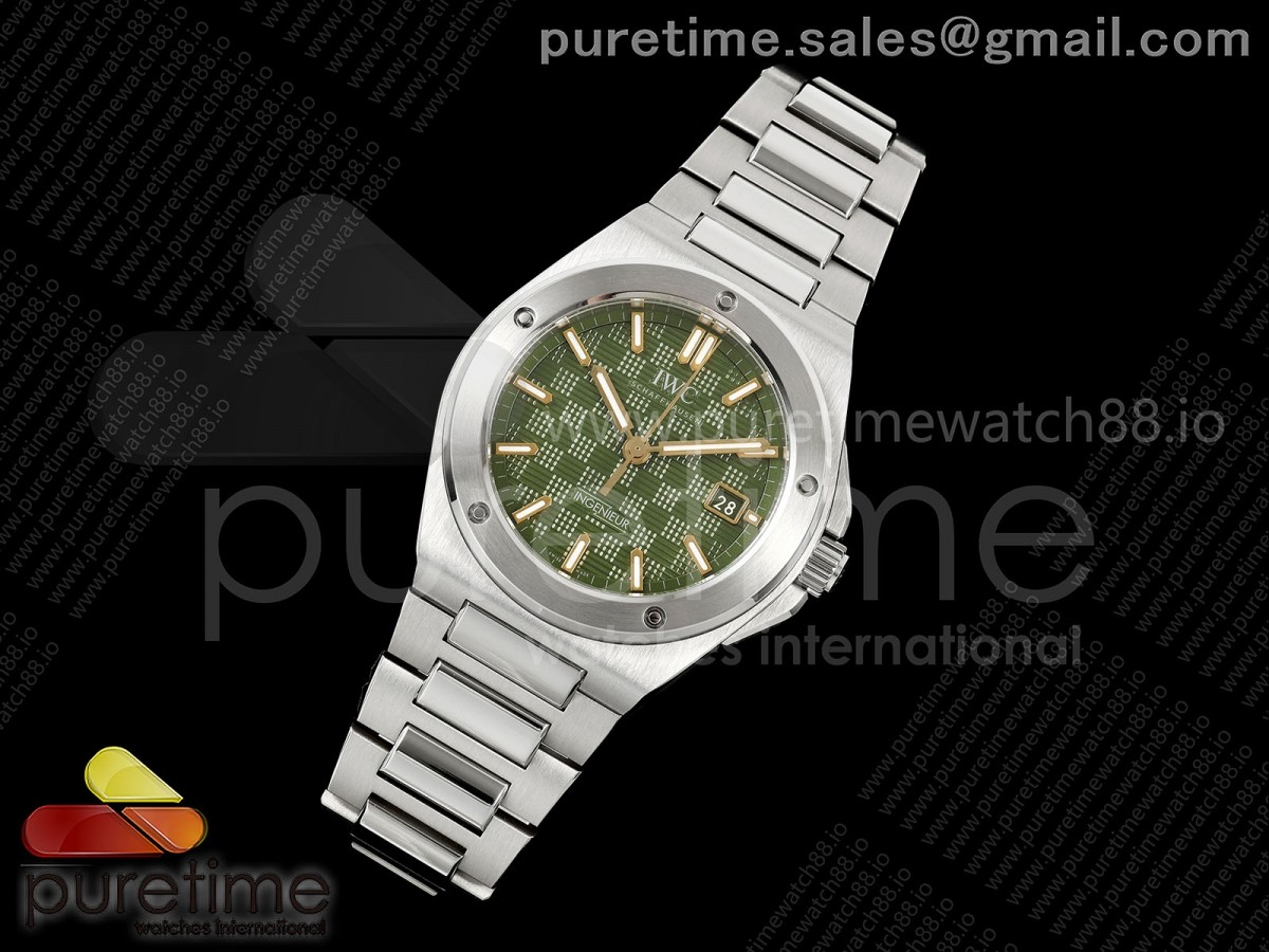 Ingenieur Automatic 40 SS MZF 1:1 Best Edition Green/YG Dial on SS Bracelet A2892