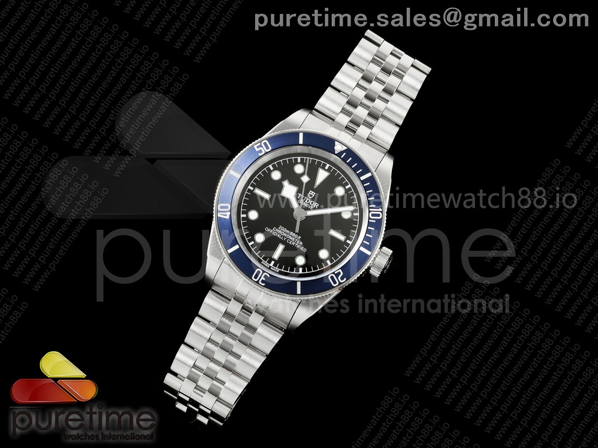 Black bay 41 BLF 1:1 Best Edition Blue Bezel Black Dial on Jubilee Strap A2824