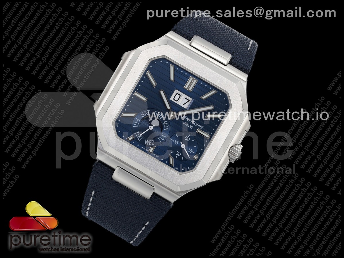 Cubitus 5822 SS 2F Best Edition Blue Dial on Blue Fabric Strap A240