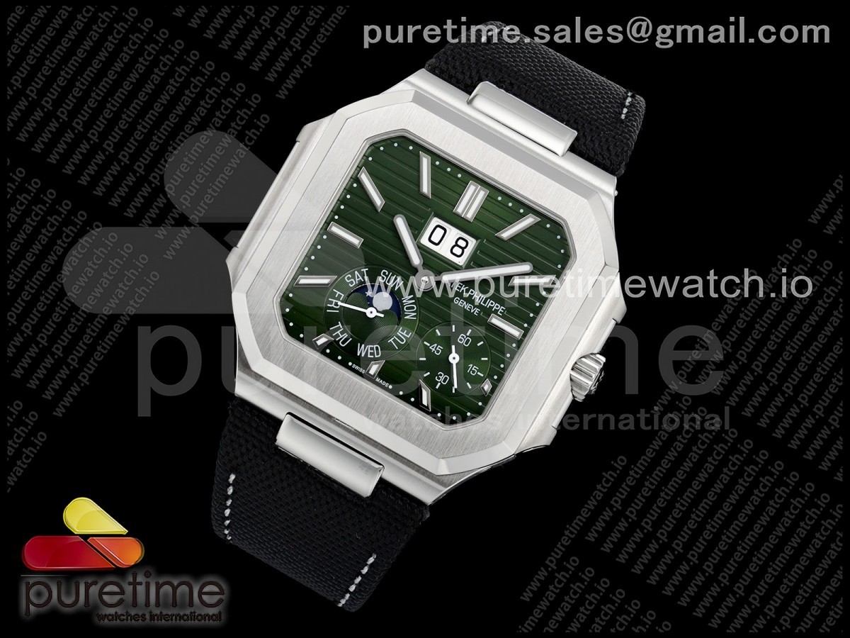 Cubitus 5822 SS 2F Best Edition Green Dial on Black Fabric Strap A240