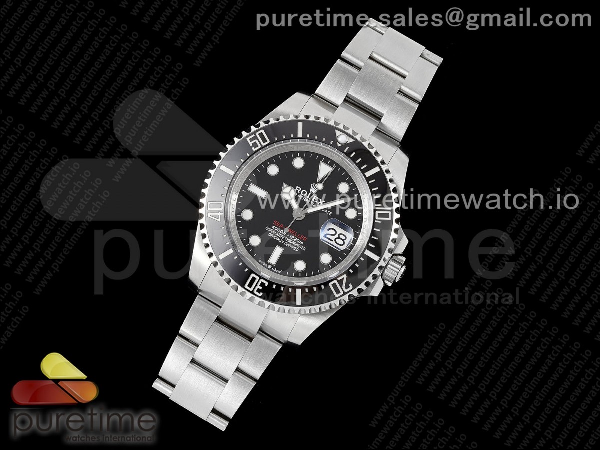 Sea-Dweller 126600 APF Best Edition Black Dial on SS Bracelet VR3235