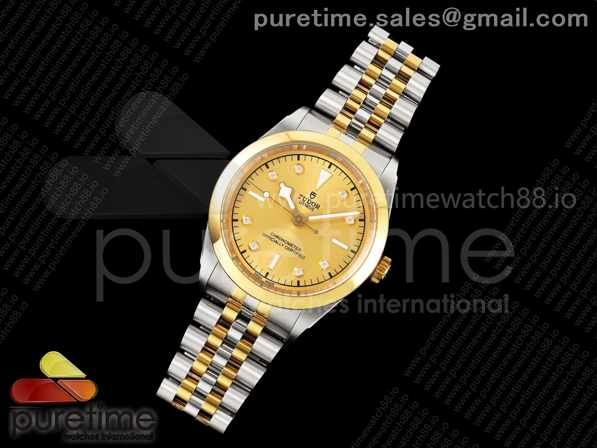 Black Bay One 41 SS/YG HTF 1:1 Best Edition YG Diamonds Dial on SS/YG Bracelet A26J