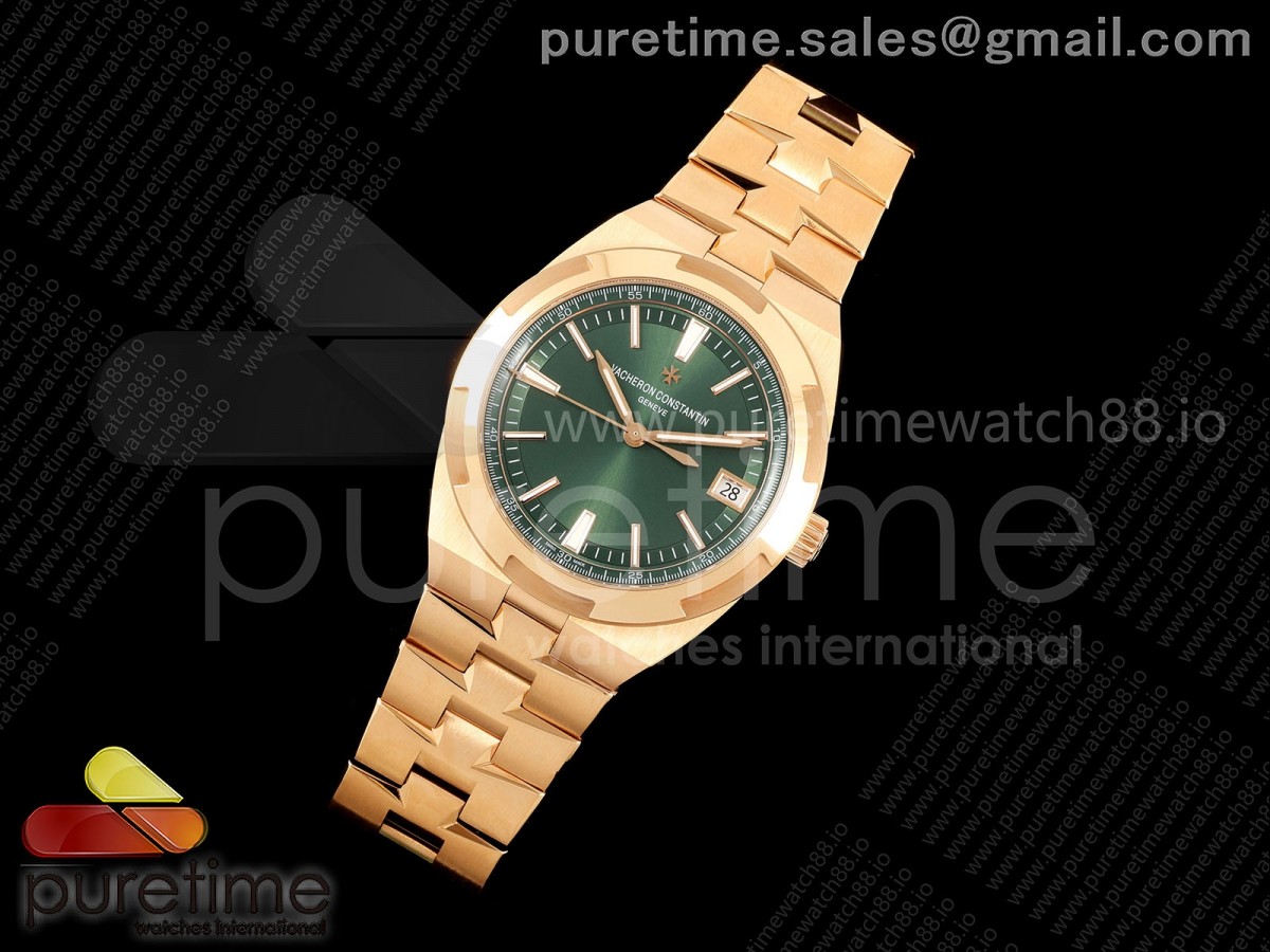 Overseas 4500V RG ZF 1:1 Best Edition Green Dial on RG Bracelet A5100