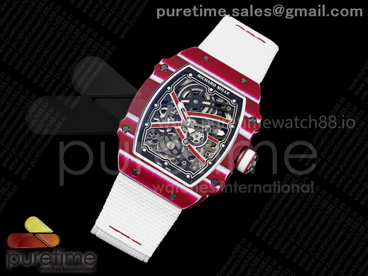 UMI RM67-02 Purple NTPT Mutaz Skeleton Dial on Elastic Strap CRMA7 Clone V3
