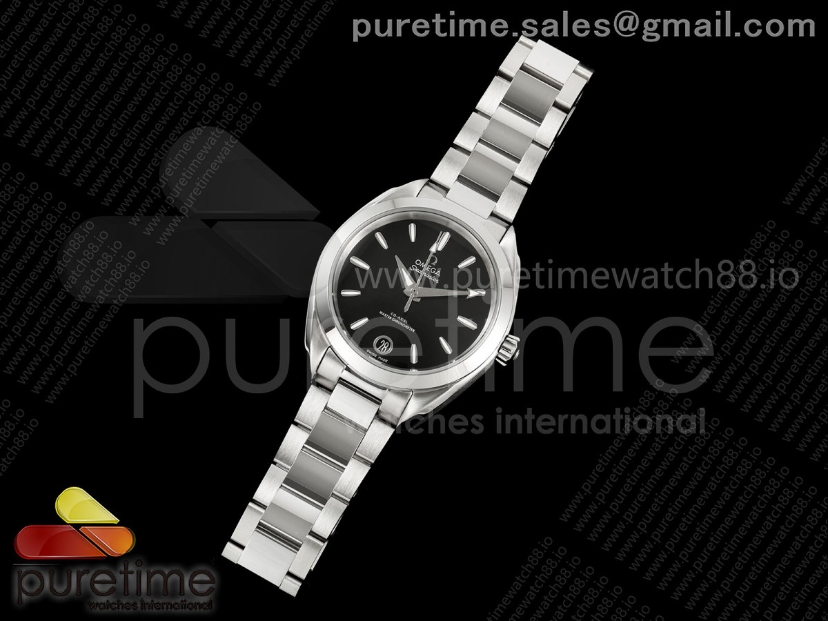 Aqua Terra Shades 34mm SS VRSF Best Edition Black Dial on SS Bracelet A8800