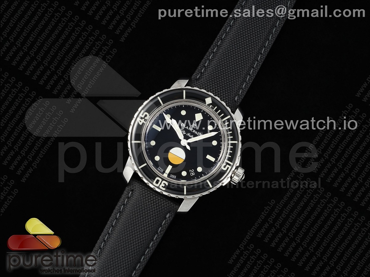 Fifty Fathoms MIL-SPEC ZF 1:1 Best Edition on Sail-canvas Strap A1151