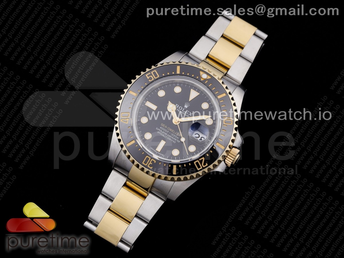 Sea-Dweller Two Tone SS/YG 126603 GMF Best Edition Black Dial on SS/YG Bracelet SA3235 V3