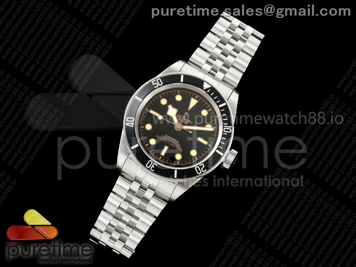 Black bay 41 BLF 1:1 Best Edition Black Bezel Black RG Dial on Jubilee Strap A2824