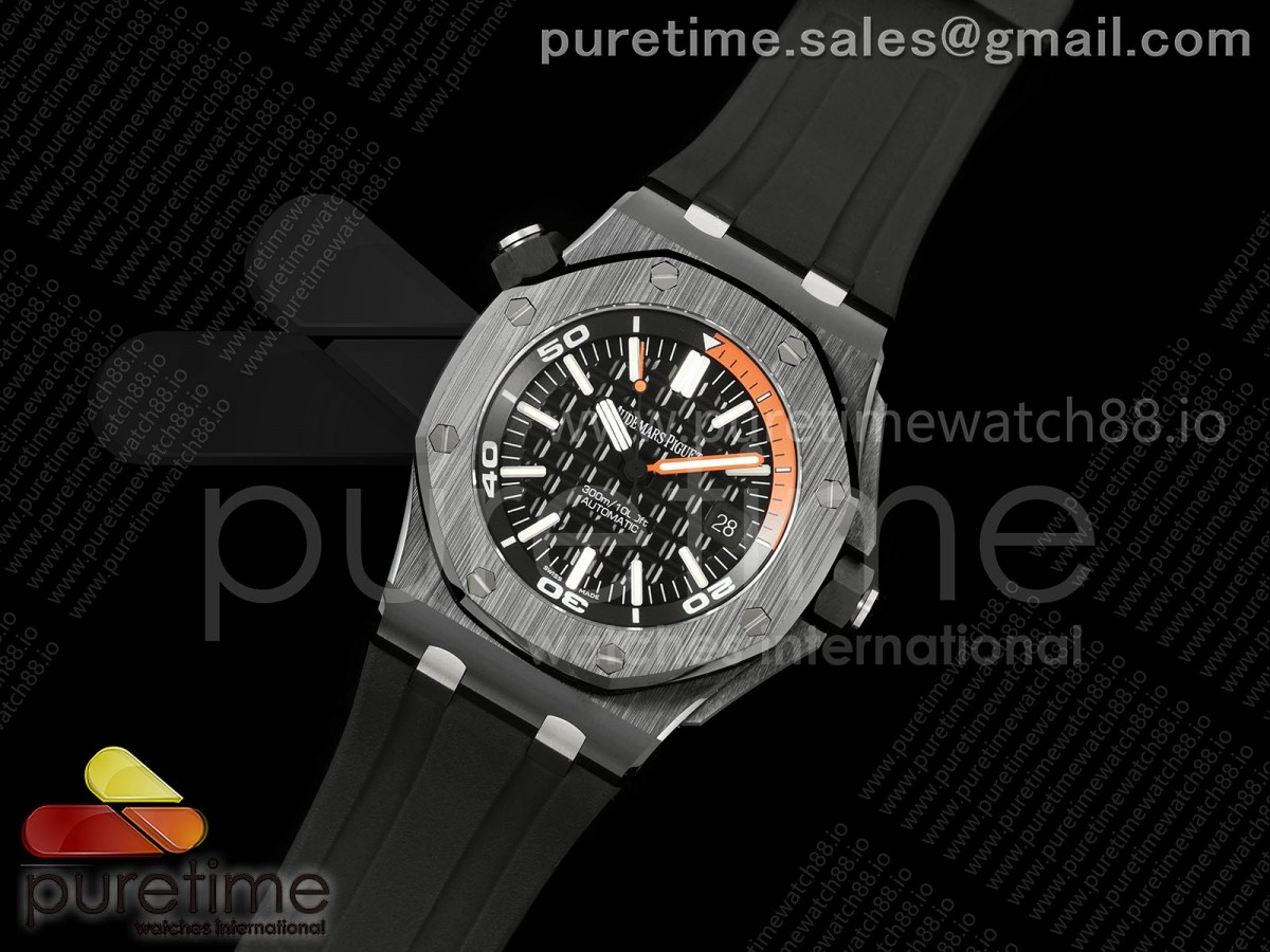 Royal Oak Offshore Diver 15707 Black Ceramic JF 1:1 Best Edition SA3120 Super Clone