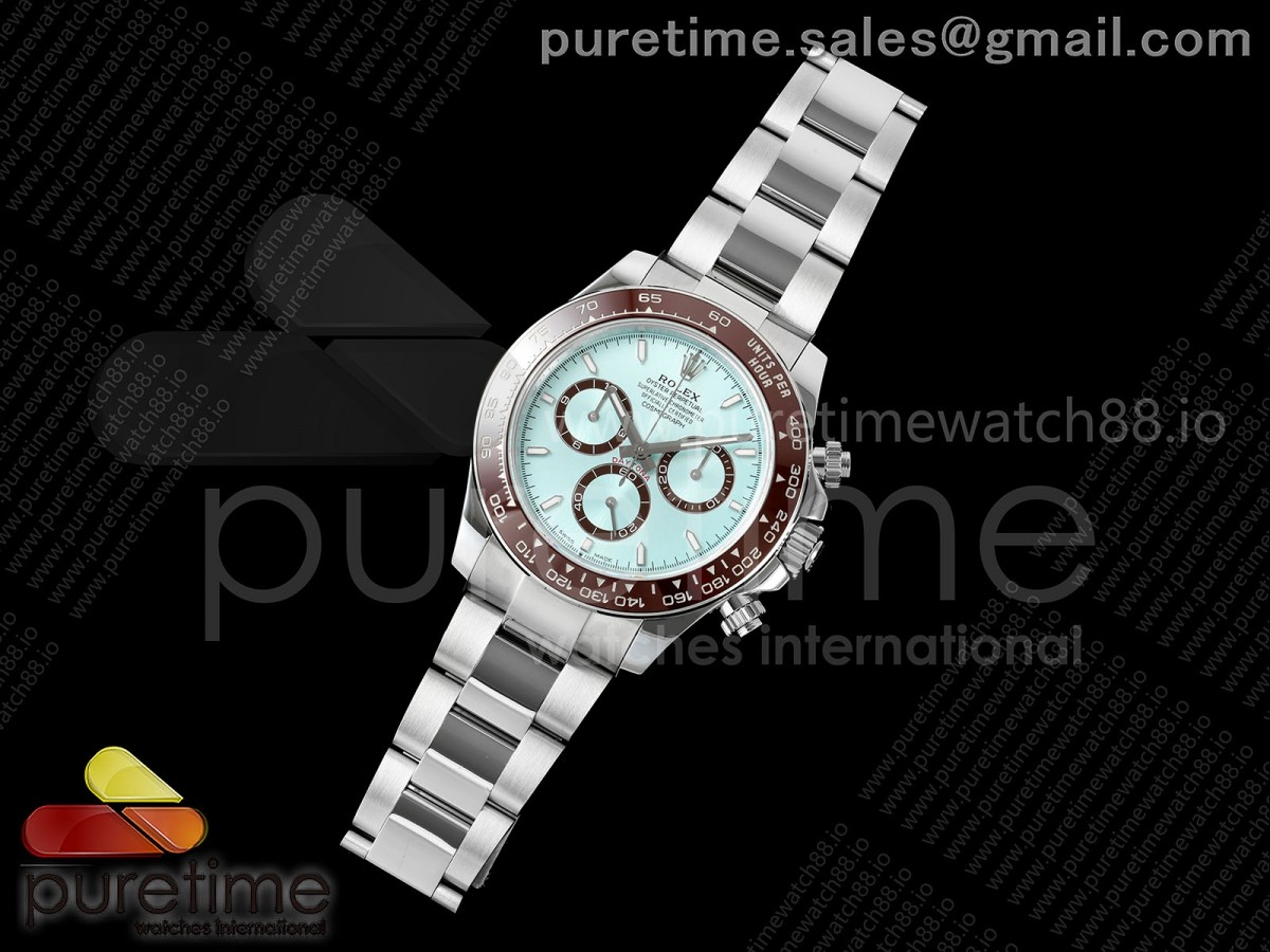 Daytona 126506 QF 1:1 Best Edition Ice Blue Dial on SS Bracelet JH4131 Free Sprung V18 (Weighted)