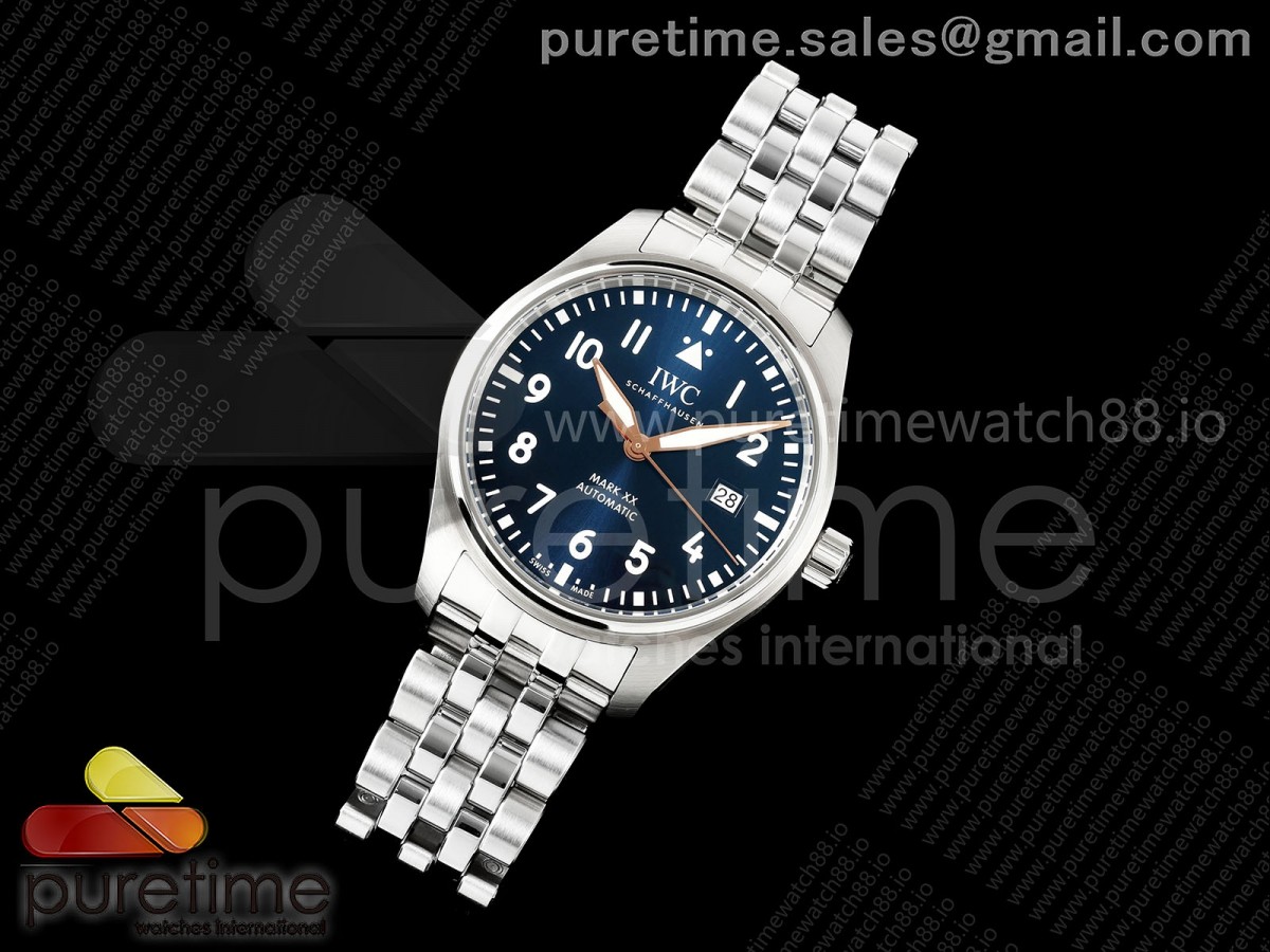 Mark XX MZF 1:1 Best Edition Blue/RG Dial on SS Bracelet A2892