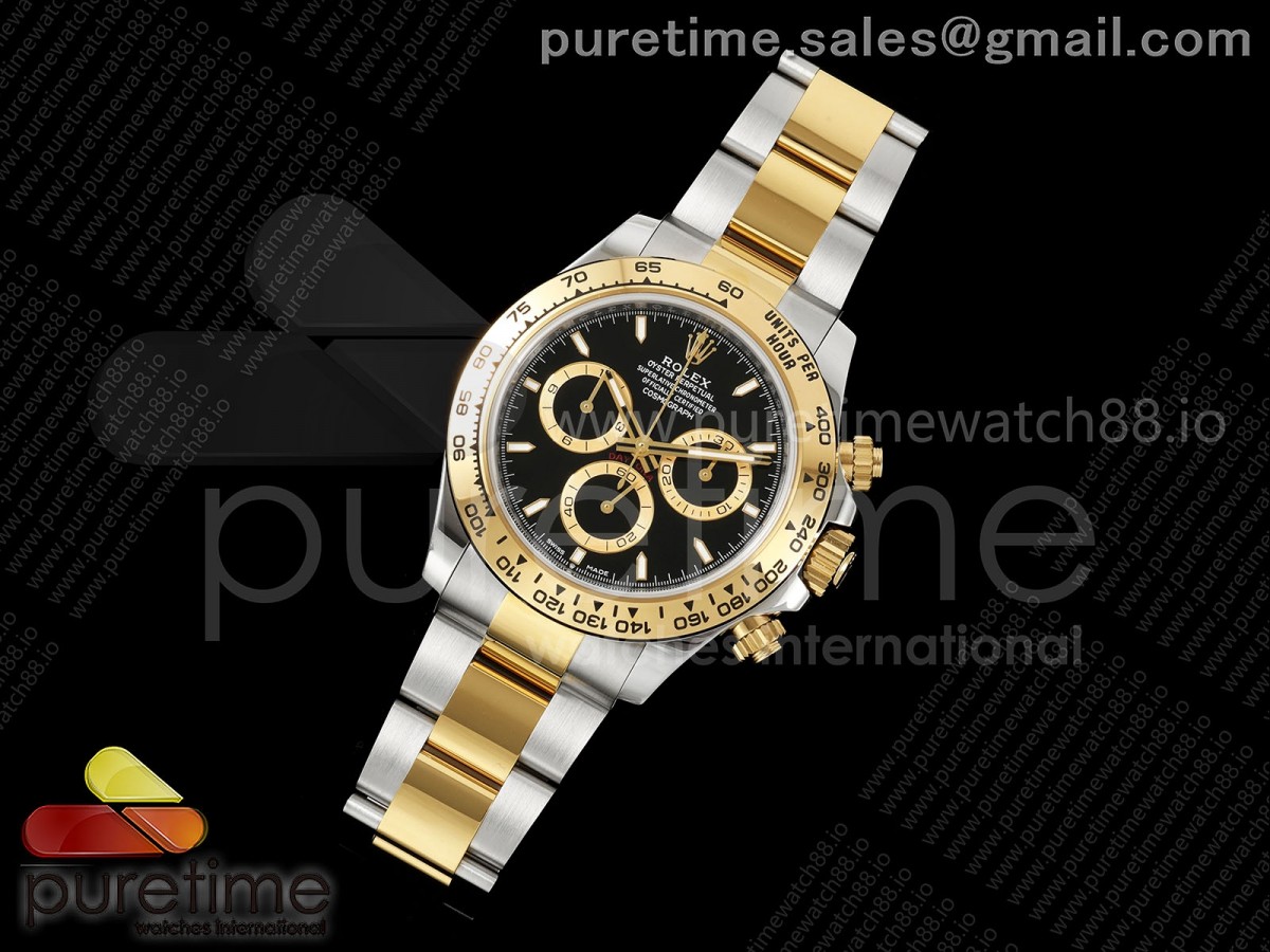 Daytona 126503 WF 1:1 Best Edition Black Dial on SS/YG Bracelet JH4131 Free Sprung (164g)