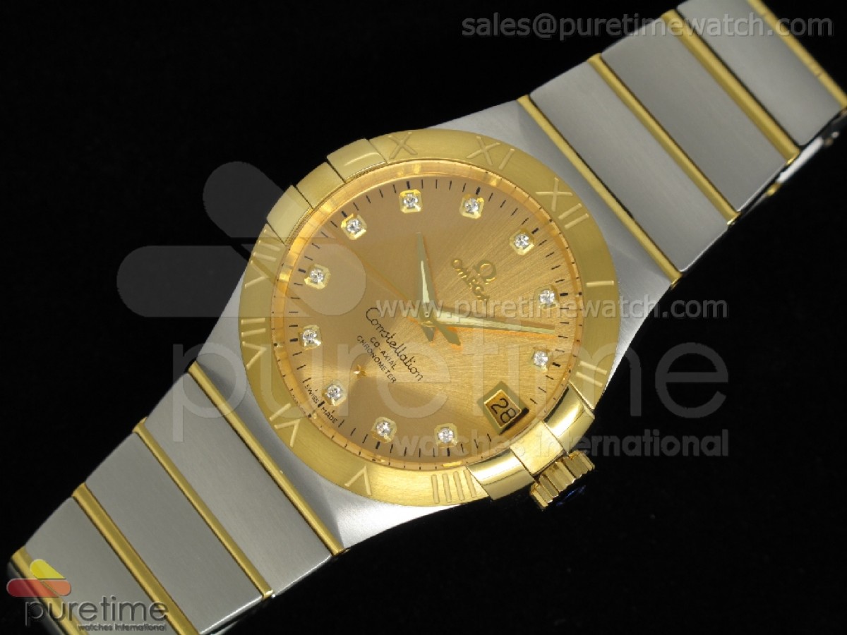 Double Eagle Men SS YG Gold Dial SS/YG Bracelet