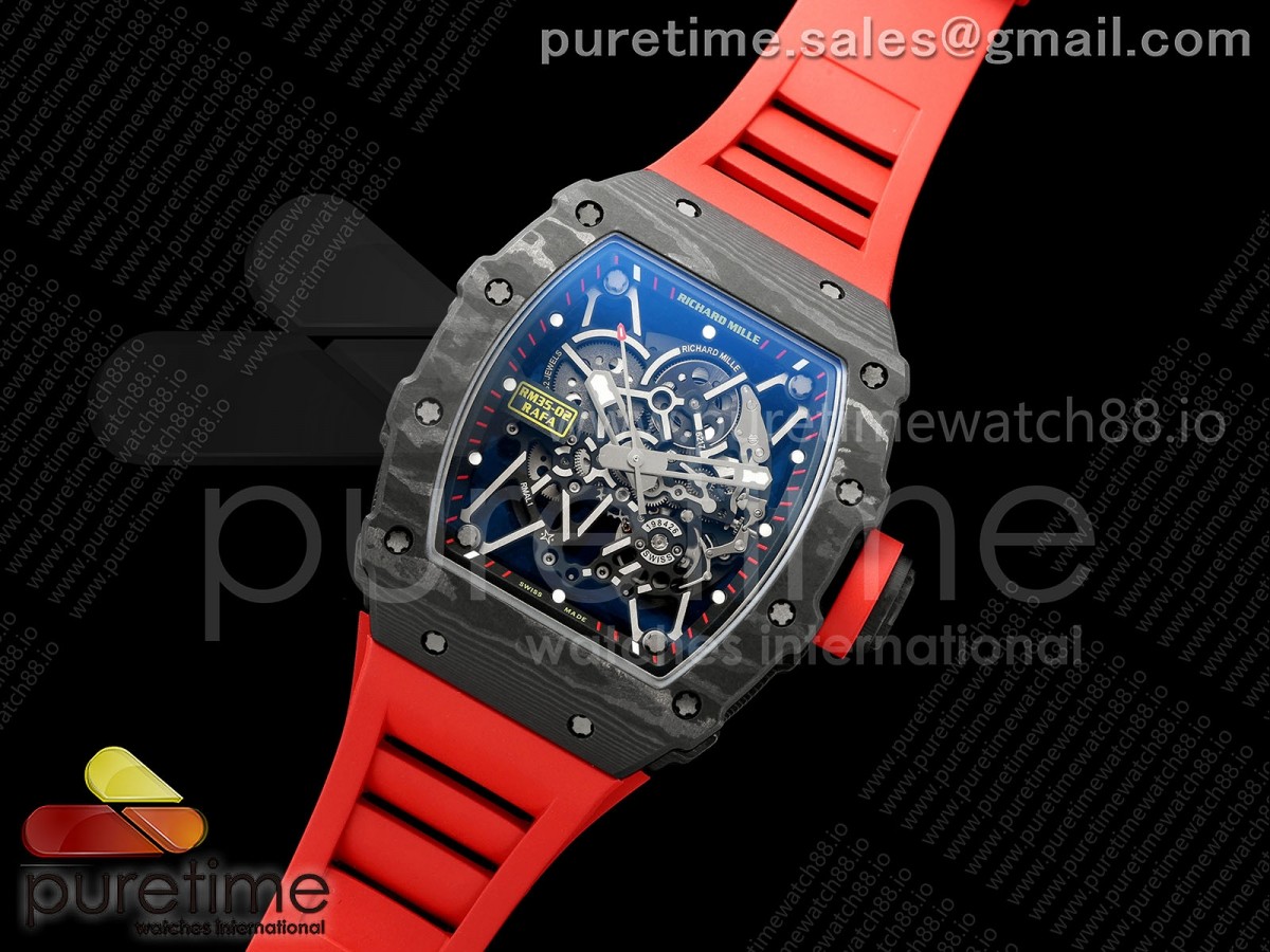 VPF Custom Made RM035-02 with Free Sprung Titanium Vaucher RMAL1 Super Clone (Black NTPT Red)