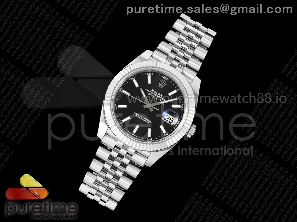 DateJust 41 126334 904L SS MZF 1:1 Best Edition Black Dial on Jubilee Bracelet JH3235