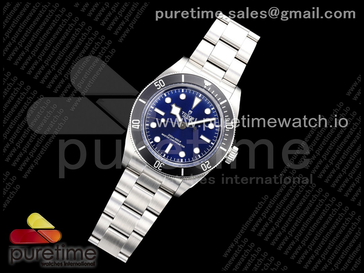 Heritage Black Bay 43mm SS ZF 1:1 Best Edition Blue Dial on SS Bracelet A2824