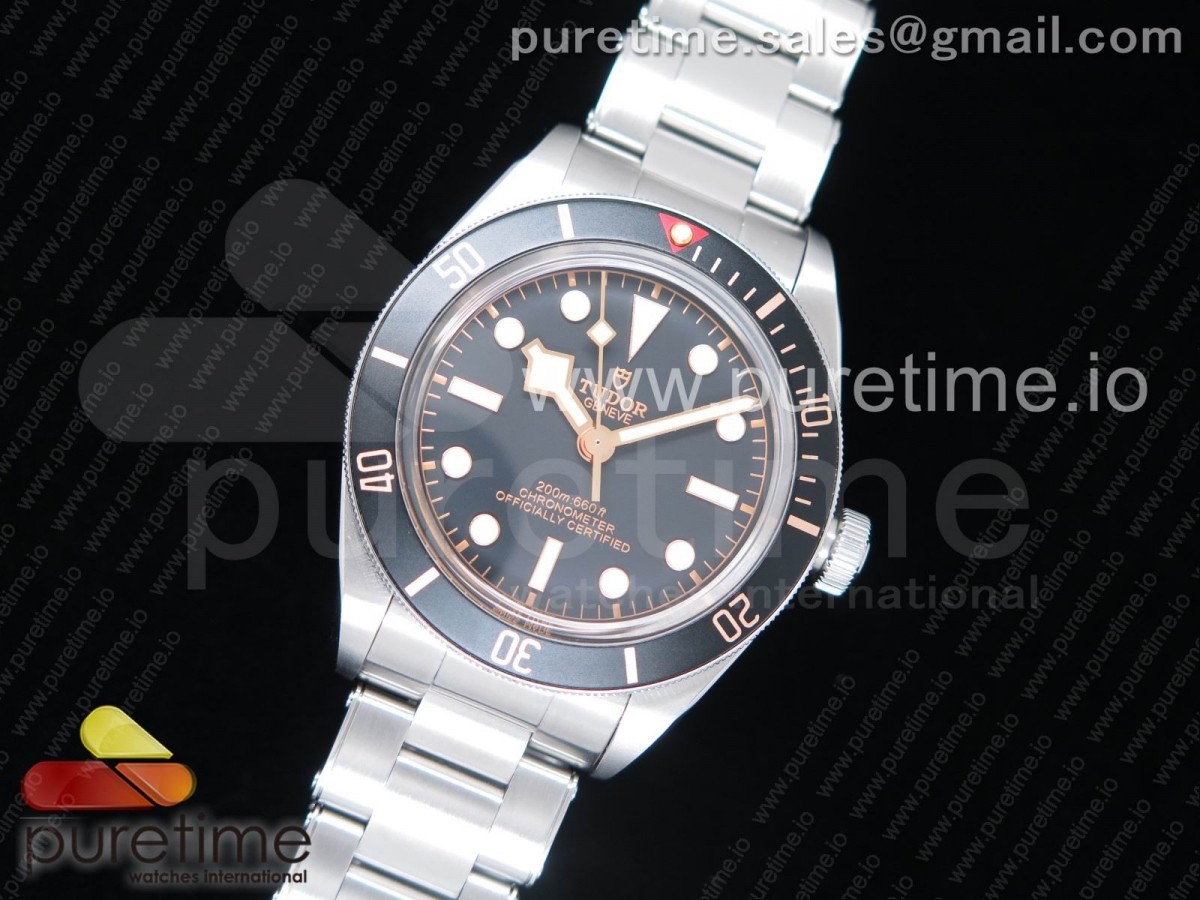 Black Bay 58 39mm SS ZF 1:1 Best Edition Black Dial on SS Bracelet A2824