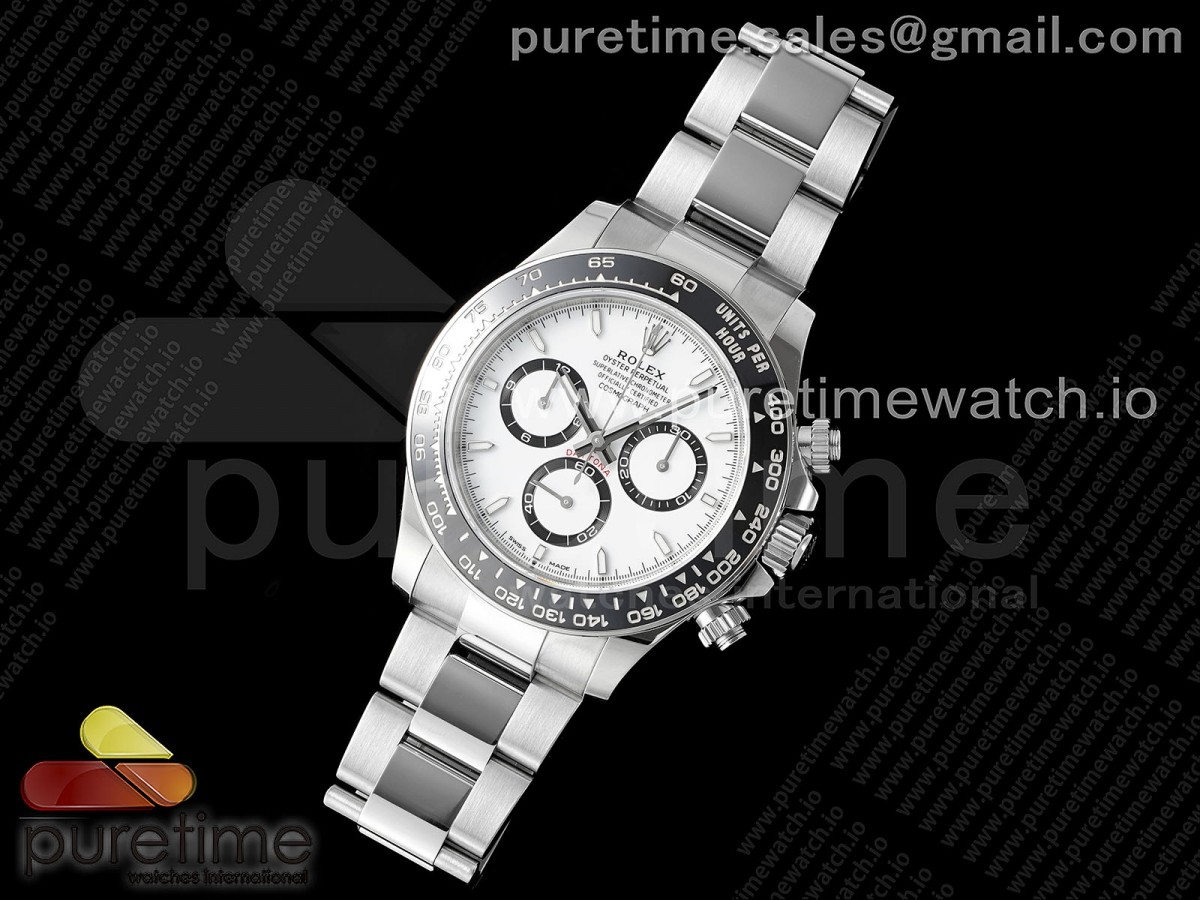 Daytona 126500 VSF 1:1 Best Edition 904L Steel White Dial on SS Braclet DD4131 V1s