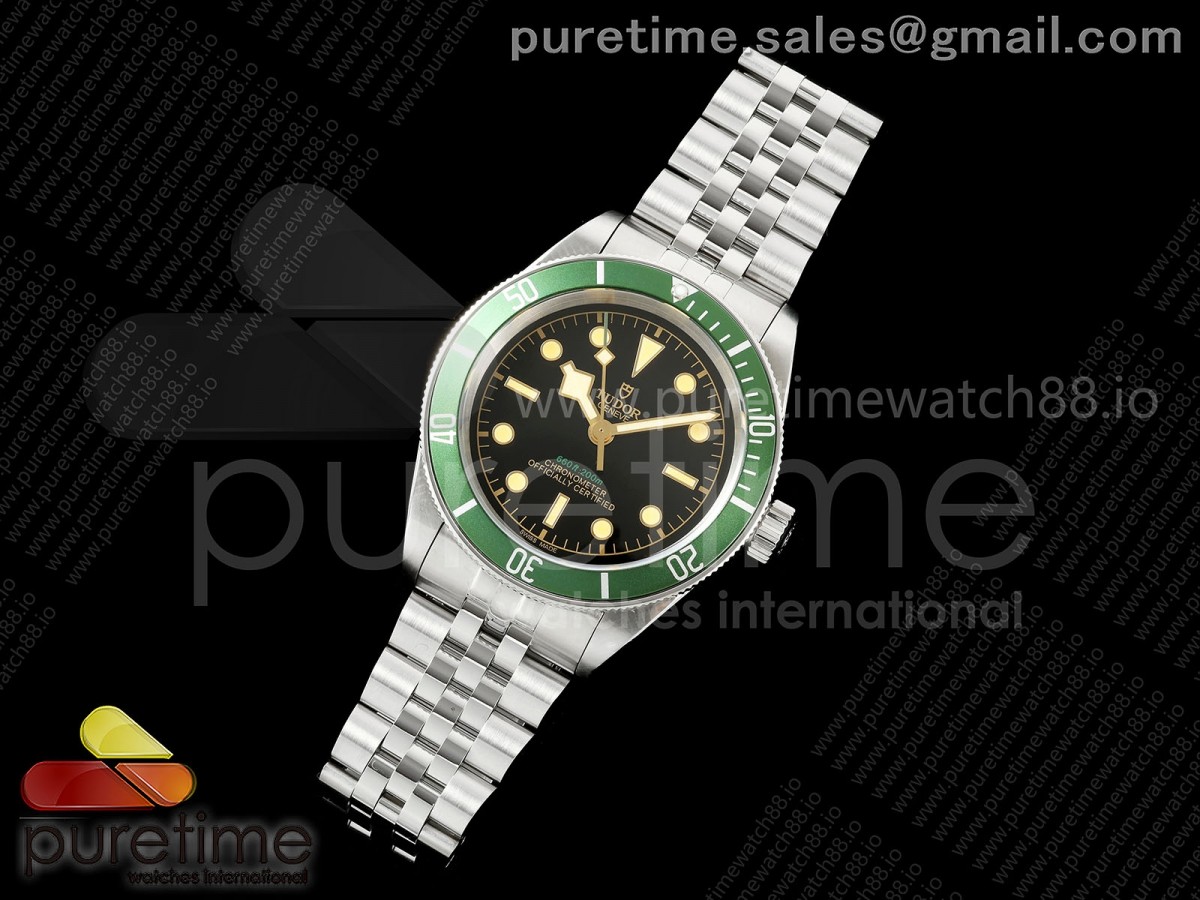 Black bay 41 BLF 1:1 Best Edition Green Bezel Black Dial on Jubilee Strap A2824