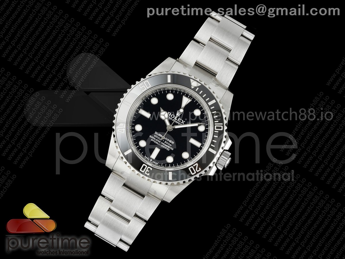 Submariner 41mm 124060 No Date RICH 1:1 Best Edition 904L SS Case and Bracelet JH3230 V2 (Free Sprung)