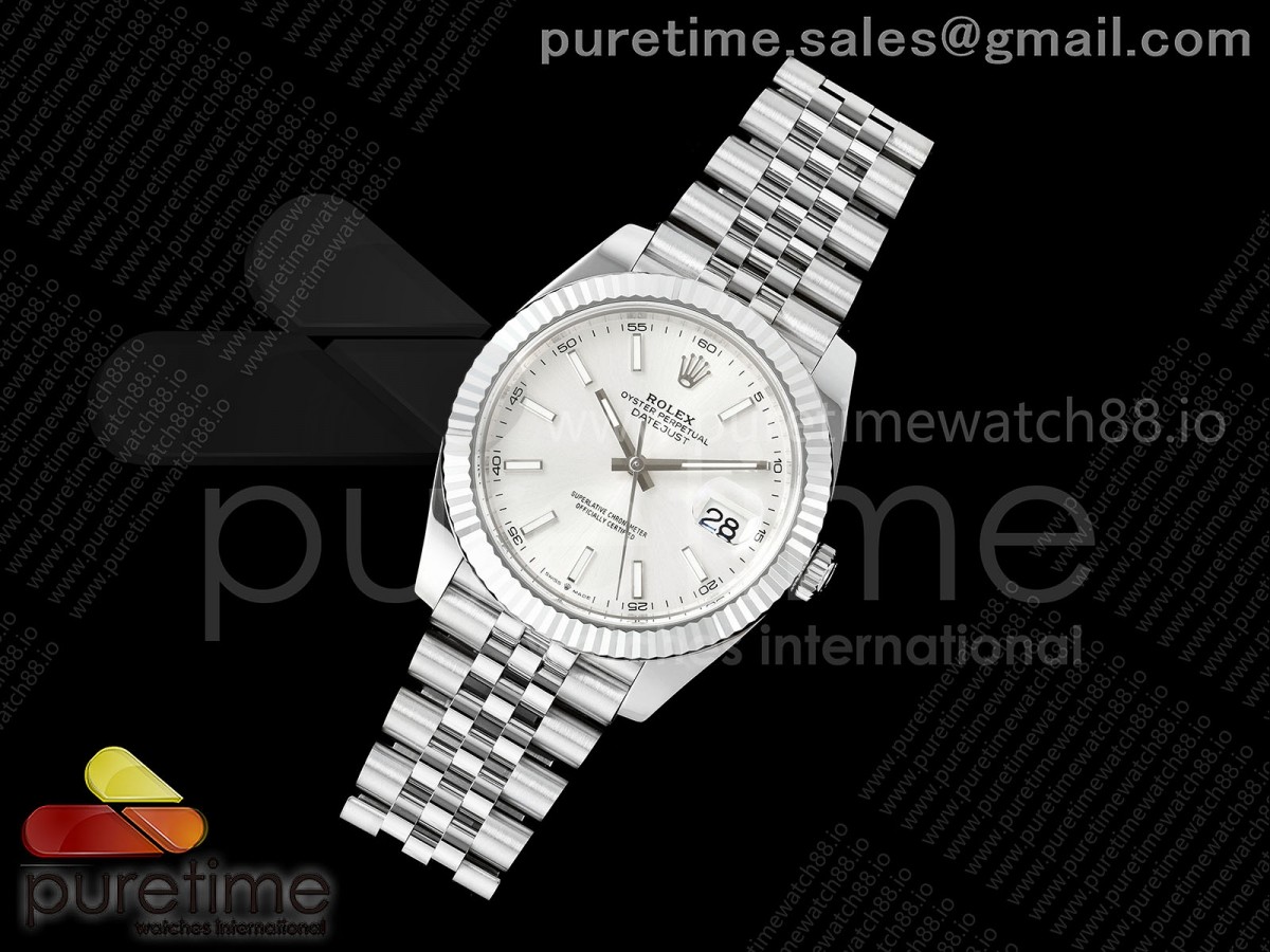 DateJust 41 126334 904L SS MZF 1:1 Best Edition Silver Dial on Jubilee Bracelet JH3235
