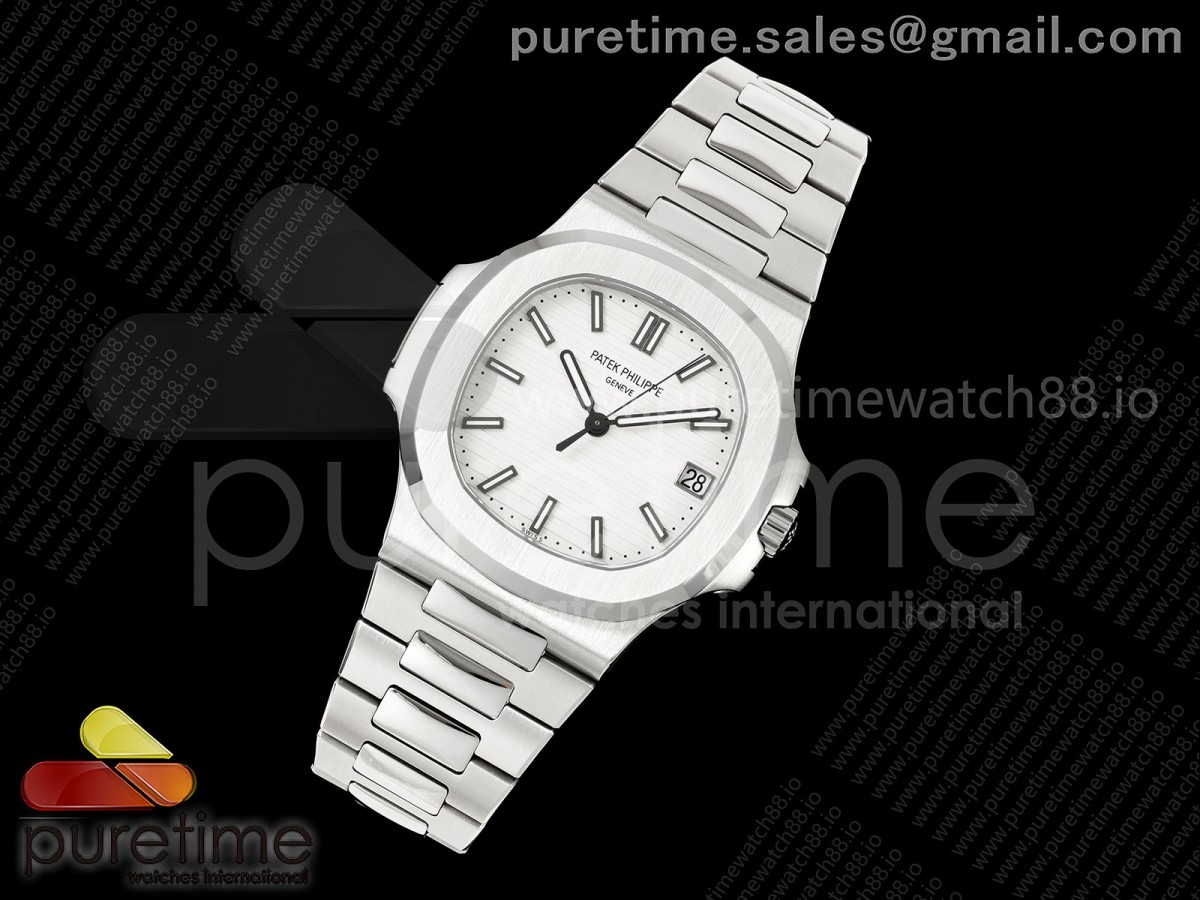 Nautilus 5711 SS AGF 1:1 Best Edition White Dial on SS Bracelet DPB330 Super Clone