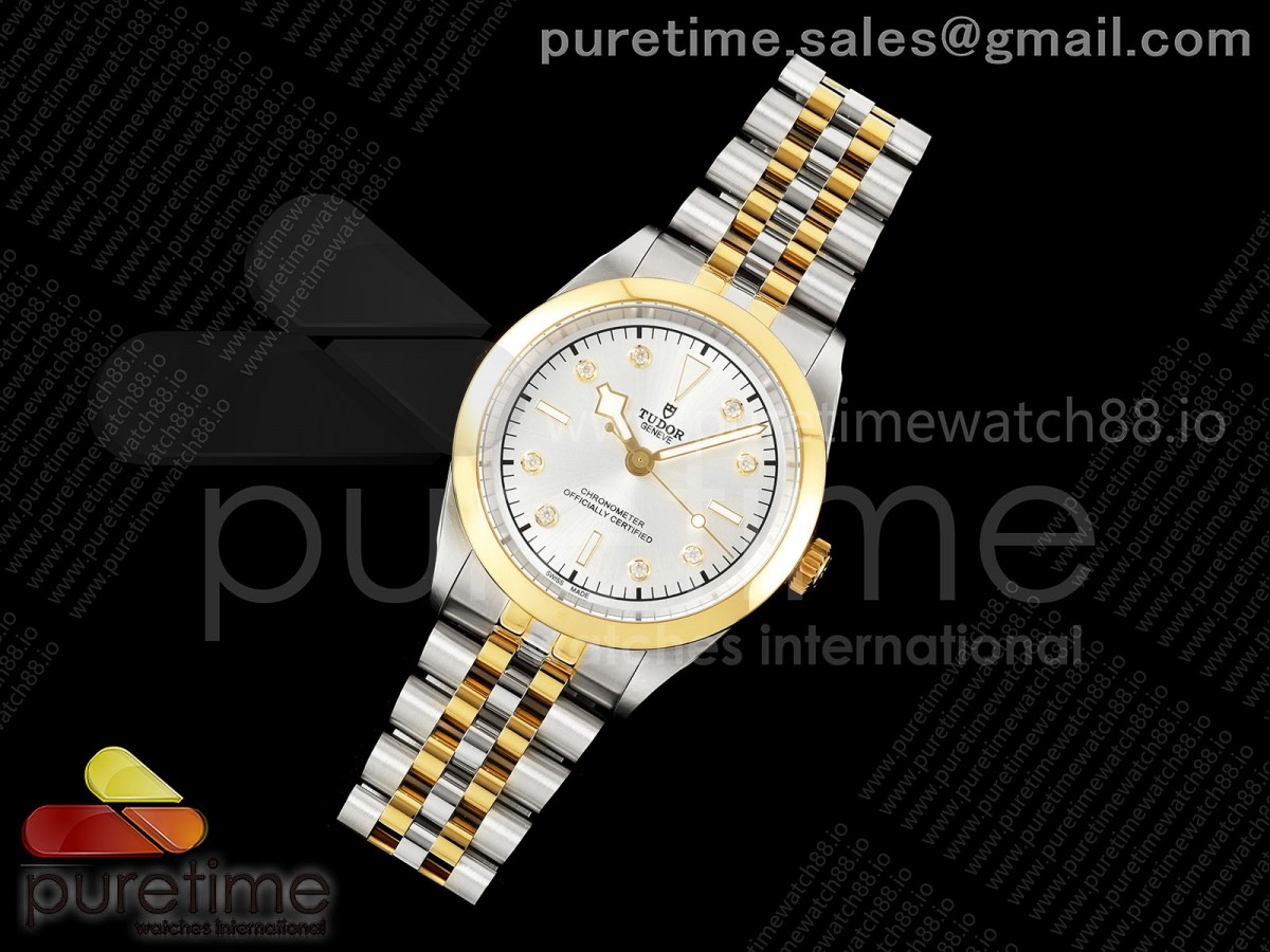 Black Bay One 41 SS/YG HTF 1:1 Best Edition Silver Diamonds Dial on SS/YG Bracelet A26J