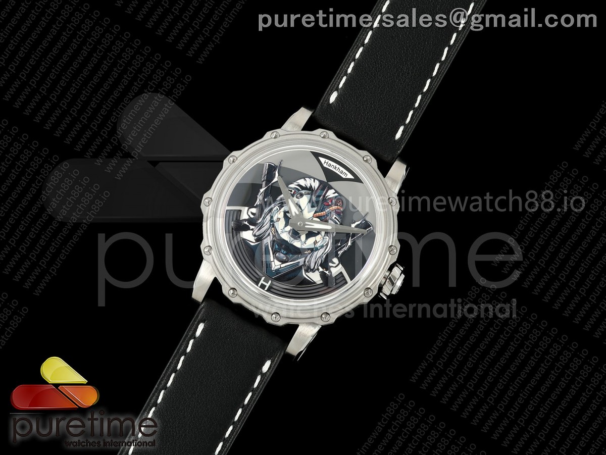 Hankham SS Joker Dial on Black Leather Strap MIYOTA 8215