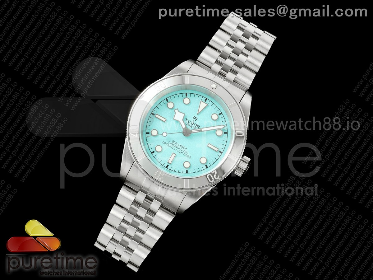 Black bay 41 BLF 1:1 Best Edition Polishing Bezel Tiffany Blue Dial on Jubilee Strap A2824