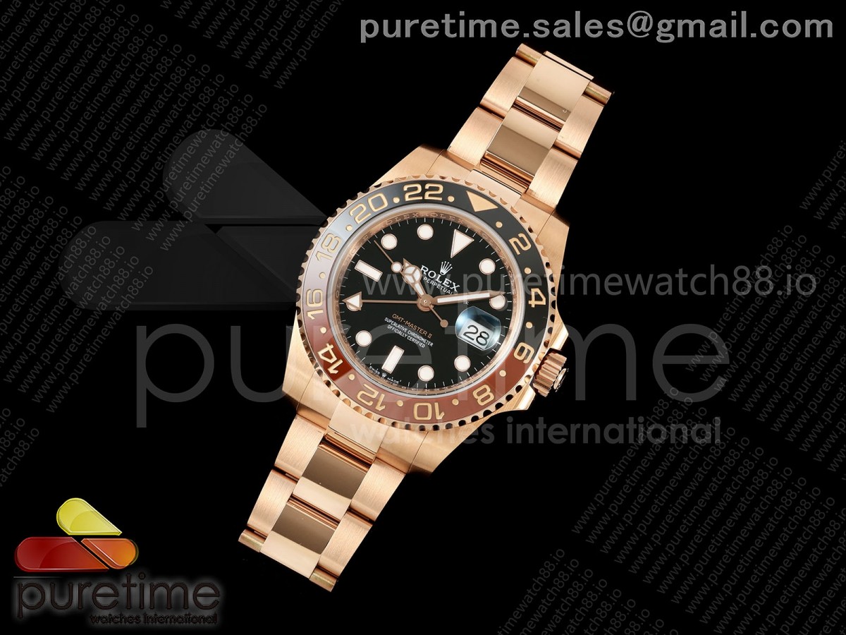 GMT-Master II 126715 CHNR Black/Brown Ceramic RCF 1:1 Best Edition JH3285