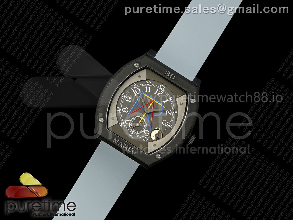 F.P.Journe Elegante PVD AVF Best Edition MAMCO Gray Dial on Gray Rubber Strap Quartz