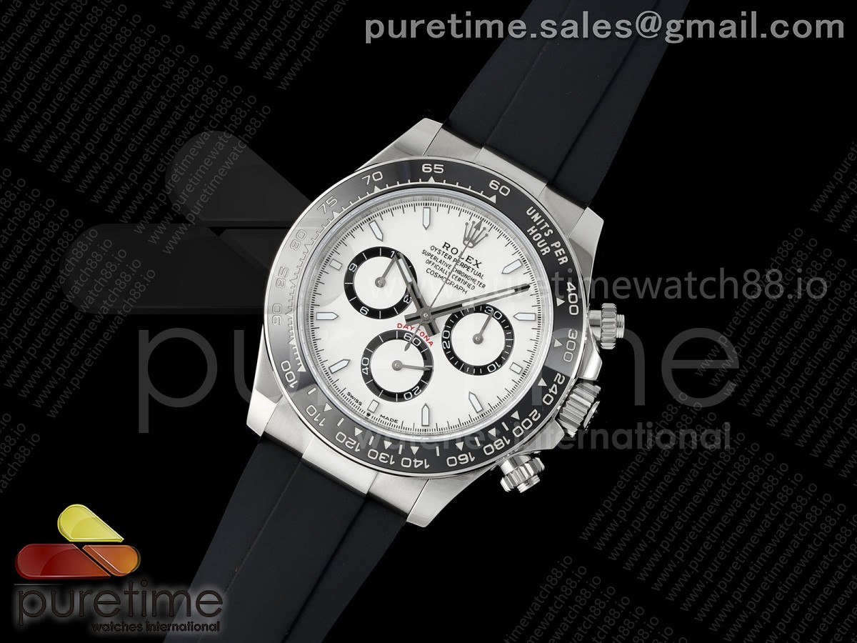 Daytona 126500 BTF 1:1 Best Edition White Dial on Oysterflex Strap JH4131