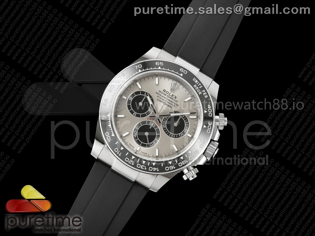 Daytona 126519 WF 1:1 Best Edition Gray/Black Dial on Oysterflex Strap JH4131 (Free Sprung)