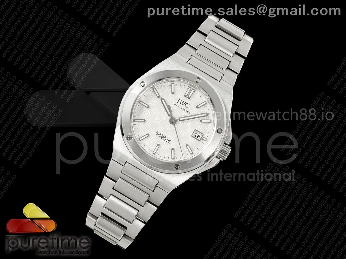Ingenieur Automatic 40 SS MZF 1:1 Best Edition White Dial on SS Bracelet A2892